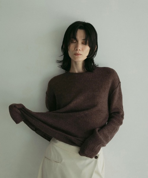 ニット セーター Back Open Sheer Knit レディース anuke ニット セーター Sheer Knit レディース : ZOZOTOWN Yahoo