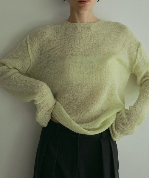 ニット セーター Back Open Sheer Knit レディース anuke ニット セーター Sheer Knit レディース : ZOZOTOWN Yahoo