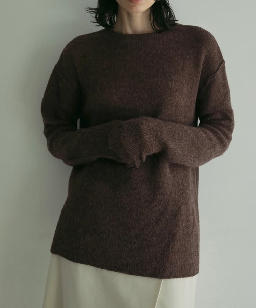 ニット セーター Back Open Sheer Knit レディース JUNOAH ニット セーター 透かし編みバックオープンサマーニット