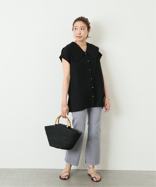 「journal standard L'essage」 ノースリーブブラウス FREE ブラック レディース journal standard L'essage 「journal L'essage」 ノースリーブ