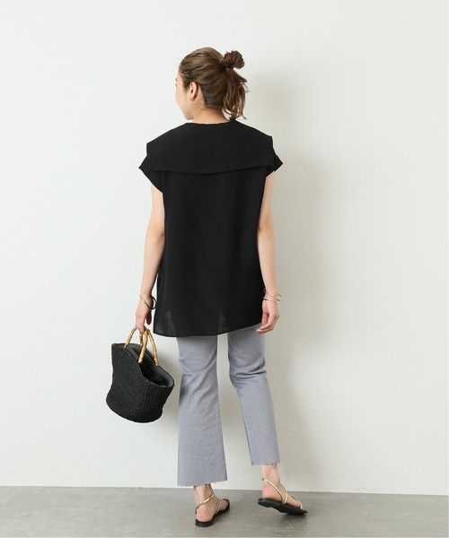 「journal standard L'essage」 ノースリーブブラウス FREE ブラック レディース journal standard L'essage 「journal L'essage」 ノースリーブ