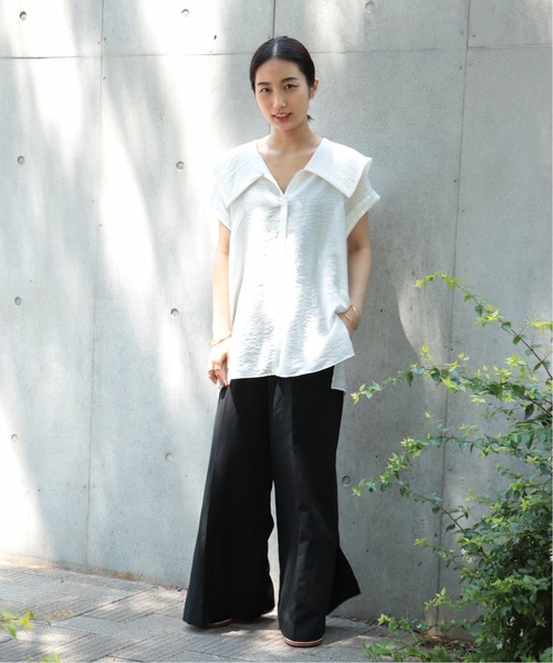 「journal standard L'essage」 ノースリーブブラウス FREE ブラック レディース journal standard L'essage 「journal L'essage」 ノースリーブ