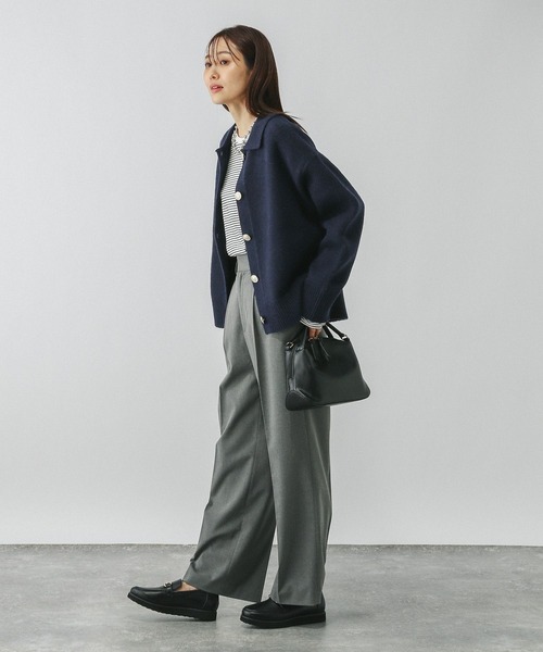 GLOBAL WORK（グローバルワーク） カーディガン ポロ衿ニット