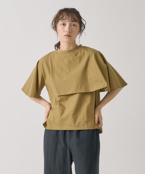 tシャツ 「KELEN / ケレン」 アシンメトリーフラップデザイン BUNON レディース Kelen tシャツ 「KELEN / ケレン」 アシンメトリーフラップ
