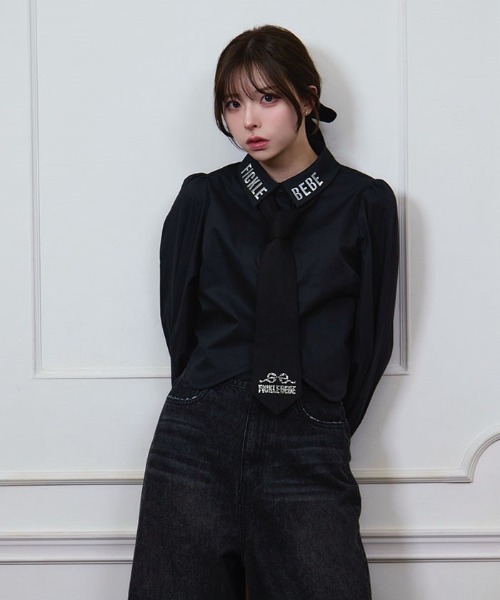 Fickle Bebe（フィクルベベ） ネクタイ FBロゴスクールネクタイ