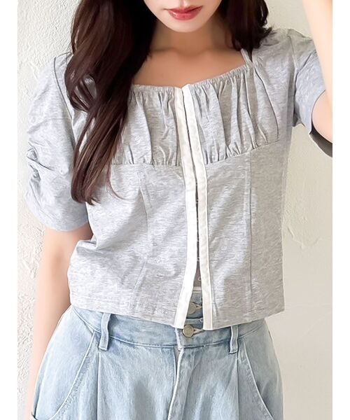トップス n SLY | SQUARE NECK KNIT TANK (タンクトップ ) |SHEL'TTER WEBSTORE