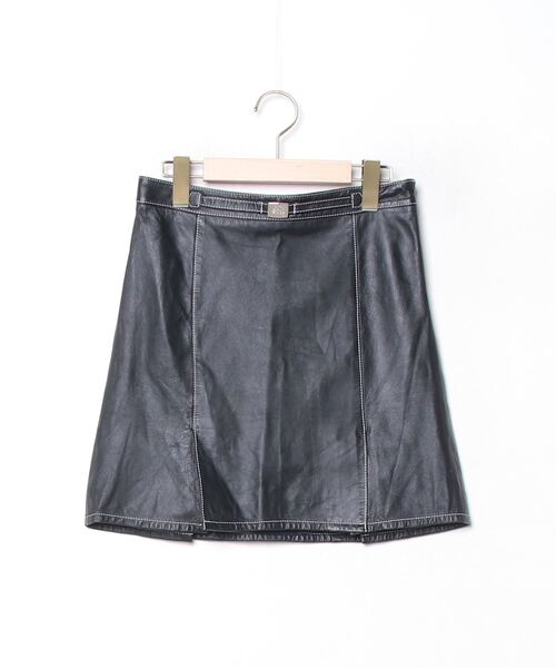 バーバリー ブルーレーベル ミニスカート プリーツ ブラック チェック