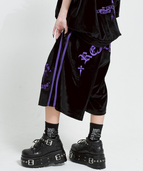 REFLEM/レフレム　チャイナハーフパンツ レフレム チャイナハーフパンツ ブラック×ホワイト 新品&完売品