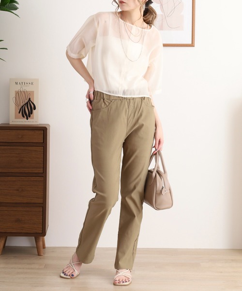 mitis チノパン ライフフィットロングパンツ レディース mitis チノパン ライフフィットロングパンツ レディース