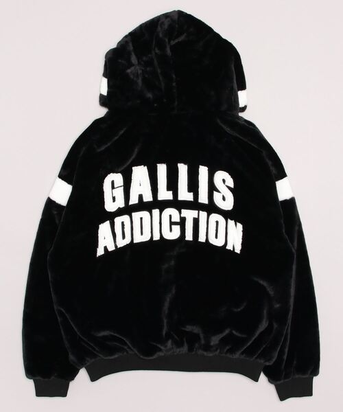 「GALLIS ADDICTION」 ジップアップブルゾン M ホワイト メンズ_画像4