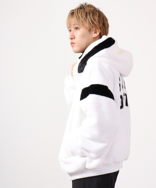 「GALLIS ADDICTION」 ジップアップブルゾン M ホワイト メンズ_画像5