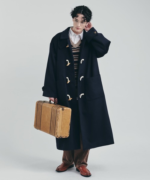 MUHET（ミュエータ） ダッフルコート X-LARGE ネイビー レディース