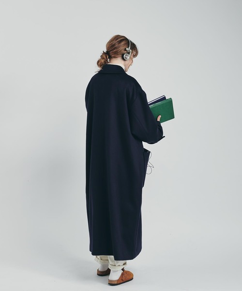 MUHET（ミュエータ） ダッフルコート X-LARGE ネイビー レディース