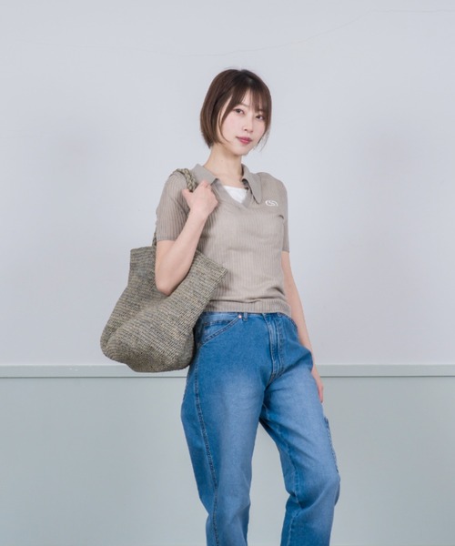 メイドインマダ　カゴバッグ　グレー MADE IN MADA 「MADE MADA」 かごバッグ FREE ライトグレー