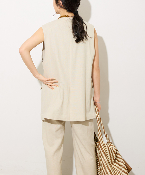 JOURNAL STANDARD relume ロングジレ コート JOURNAL STANDARD relume コート アウター 「追加」リネン