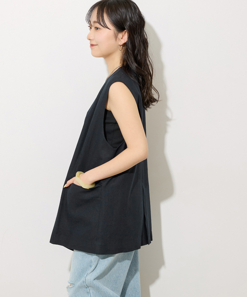 JOURNAL STANDARD relume　リネンノーカラートレンチコート 一 番 安いファッション - JOURNAL STANDARD relume リネンノー