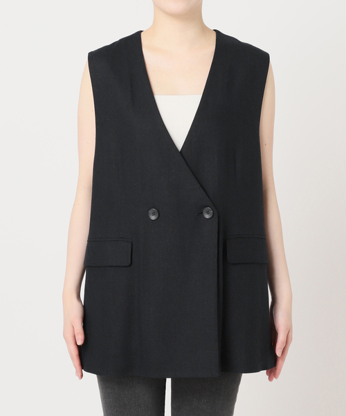 JOURNAL STANDARD relume｜リネンレーヨンノーカラージレ