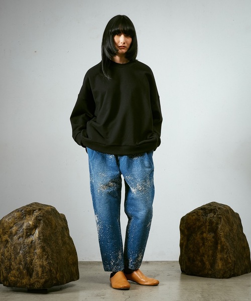 Dulcamara（ドゥルカマラ） トレーナー スウェット カラーチップワイド