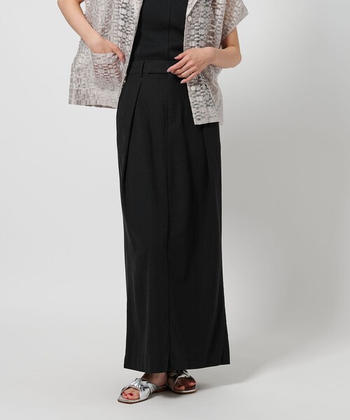 BEAUTY&YOUTH レーヨンブレンド タックスカート ―ウォッシャブル― BEAUTY＆YOUTH UNITED ARROWS スカート レーヨンブレンド