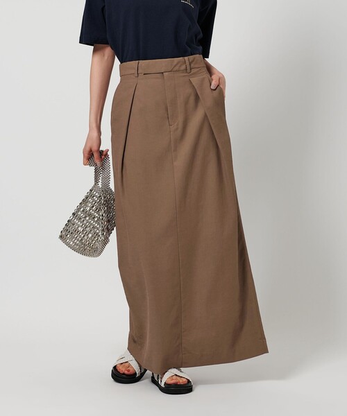 h beauty&youth レーヨンナイロンマキシスカート H BEAUTY&YOUTH UNITED ARROWS（エイチビューティーアンドユース