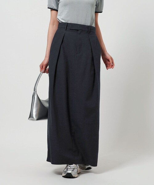 レーヨンブレンド タックスカート ―ウォッシャブル― BEAUTY＆YOUTH UNITED ARROWS スカート レーヨンブレンド