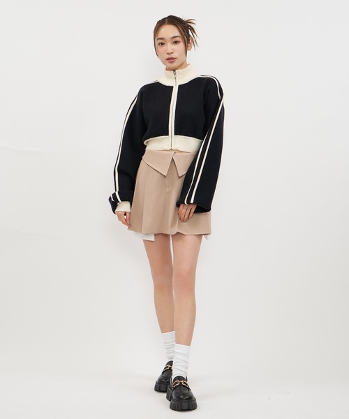 「SPIRALGIRL」 ジップアップブルゾン FREE ブラック レディース_画像8