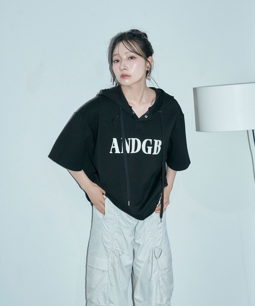 ANDGEEBEE パーカー UNISEX ポンチプルパーカー レディース