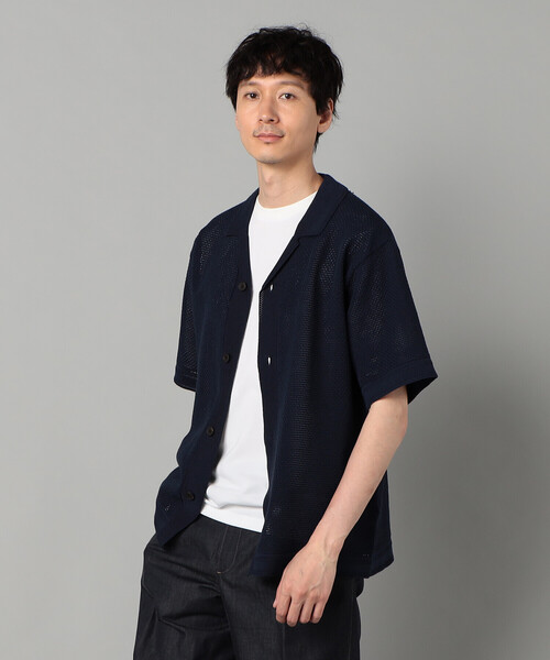 COMME CA MEN（コムサメン） セーター ニット 鹿の子透かし編み