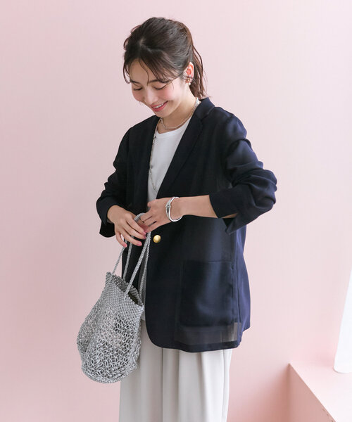 新品未使用　トートバッグ ザ・バグマティ　メタリッククロシェバッグ レディース La boutique Bonbon トートバッグ 「ザ・バグマティ」メタリック