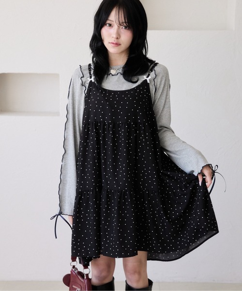 kutir（クティール） ワンピース アソートリボンティアードミニキャミ