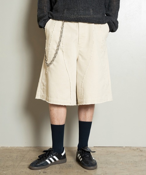 パンツ Cut-off Wide Shorts/カットオフワイドショーツ/洗える メンズ_15