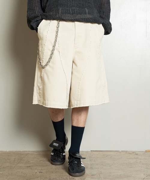 パンツ Cut-off Wide Shorts/カットオフワイドショーツ/洗える メンズ_5