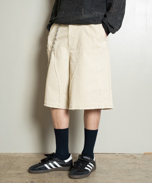 パンツ Cut-off Wide Shorts/カットオフワイドショーツ/洗える メンズ_16