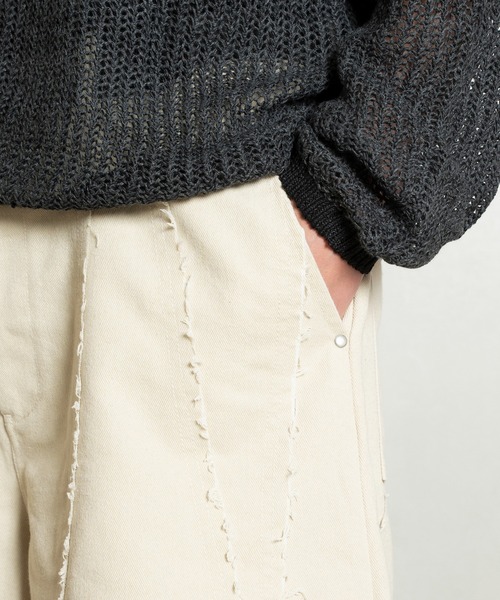パンツ Cut-off Wide Shorts/カットオフワイドショーツ/洗える メンズ_22