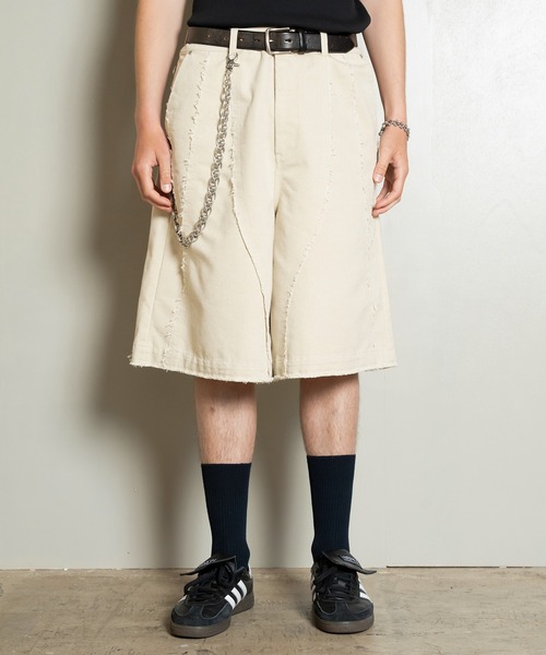 パンツ Cut-off Wide Shorts/カットオフワイドショーツ/洗える メンズ_19
