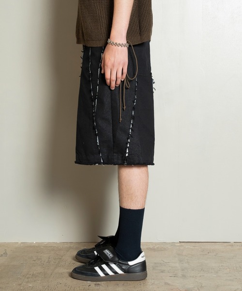 パンツ Cut-off Wide Shorts/カットオフワイドショーツ/洗える メンズ_10
