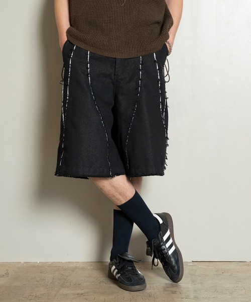 パンツ Cut-off Wide Shorts/カットオフワイドショーツ/洗える メンズ_7