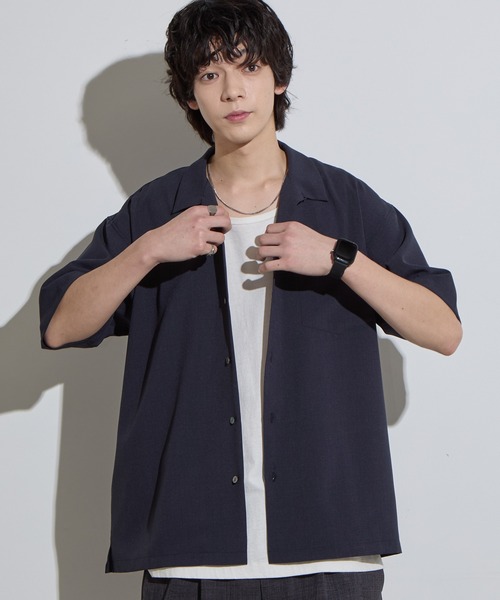 SLICK（スリック） シャツ 半袖 「SLICK/スリック」Worsted Airy Open