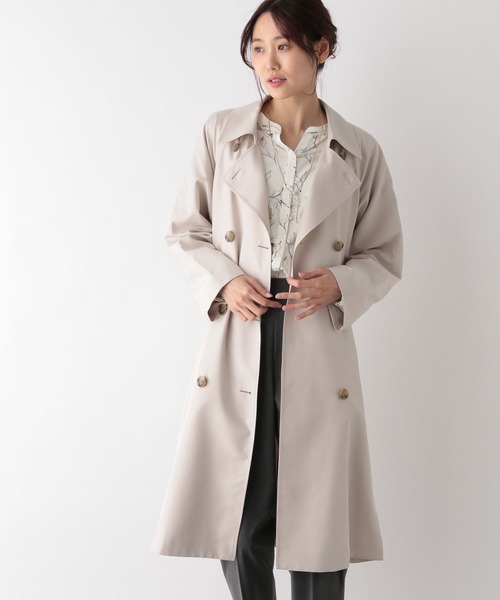 「GLOBAL WORK」 トレンチコート M ベージュ レディース_画像5
