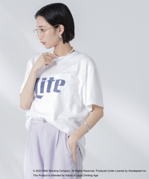 GOOD ROCK SPEED tシャツ SPEED/Miller LITE Tシャツ ホワイト