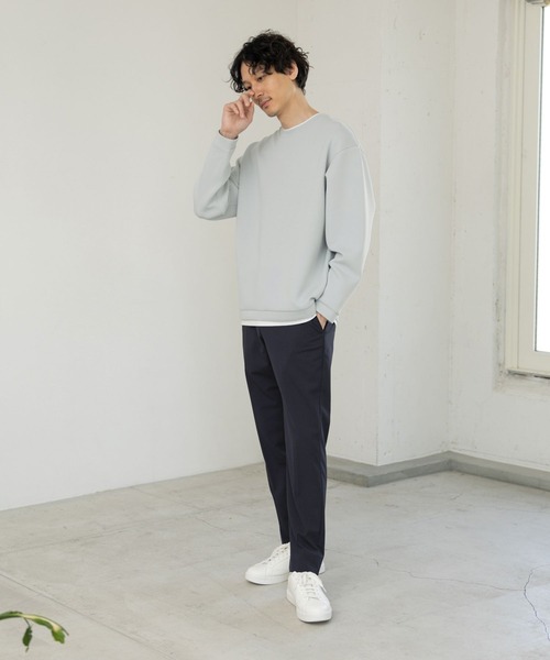 「GLOBAL WORK」 長袖Tシャツ SMALL スカイブルー メンズ