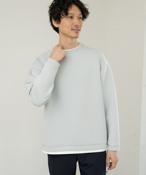「GLOBAL WORK」 長袖Tシャツ SMALL スカイブルー メンズ