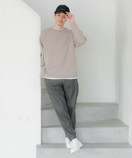 「GLOBAL WORK」 長袖Tシャツ SMALL スカイブルー メンズ