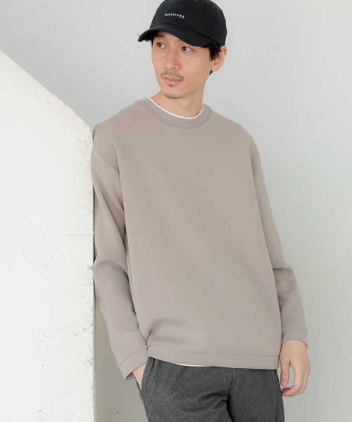 「GLOBAL WORK」 長袖Tシャツ SMALL スカイブルー メンズ