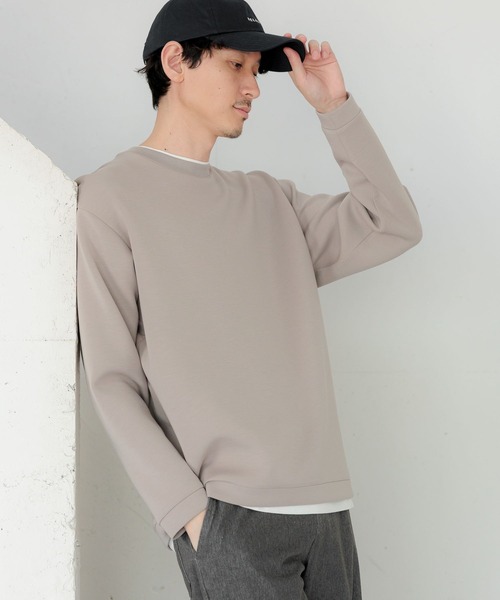 「GLOBAL WORK」 長袖Tシャツ SMALL スカイブルー メンズ