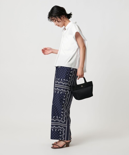 「UNITED ARROWS」 半袖ブラウス 38 ブラック レディース UNITED ARROWS｜シルキーピンタック ショートスリーブ ブラウス