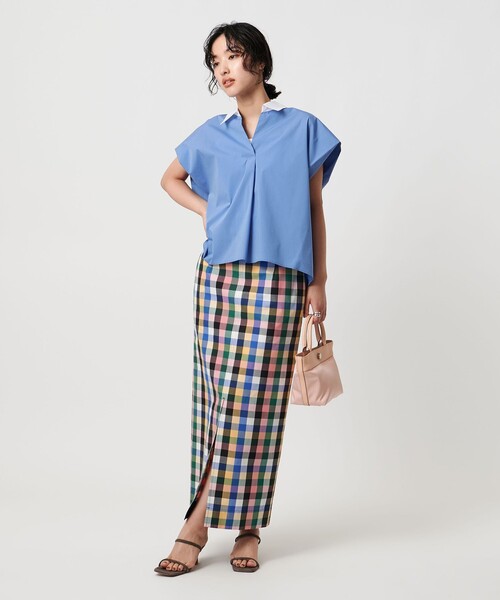 UNITED ARROWS ユナイテッドアローズ ボイル スキッパー ブラウス UNITED ARROWS ブラウス シャツ スキッパーフレンチスリーブ