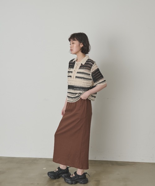 ポロシャツ ポロ MARMARMAR ハーフスリーブポロシャツ レディース MidiUmi tシャツ ハーフスリーブポロシャツ レディース