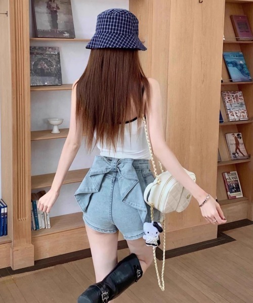 バックリボンデニムパンツ ⚠️本日まで バックリボンデニムパンツ | welcome