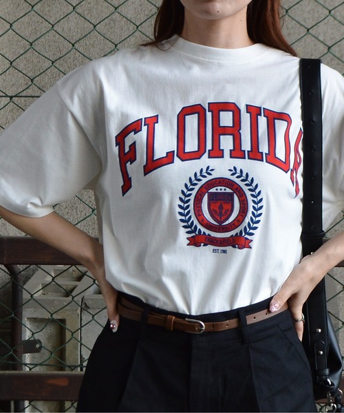 tシャツ 「spiritoso」フロリダカレッジTシャツ レディース | spiritoso